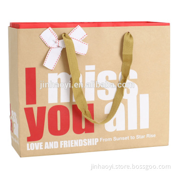 beautiful school kraft paper bag